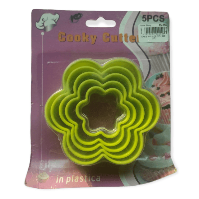 Green Cookie Cutter 5 Pc Set