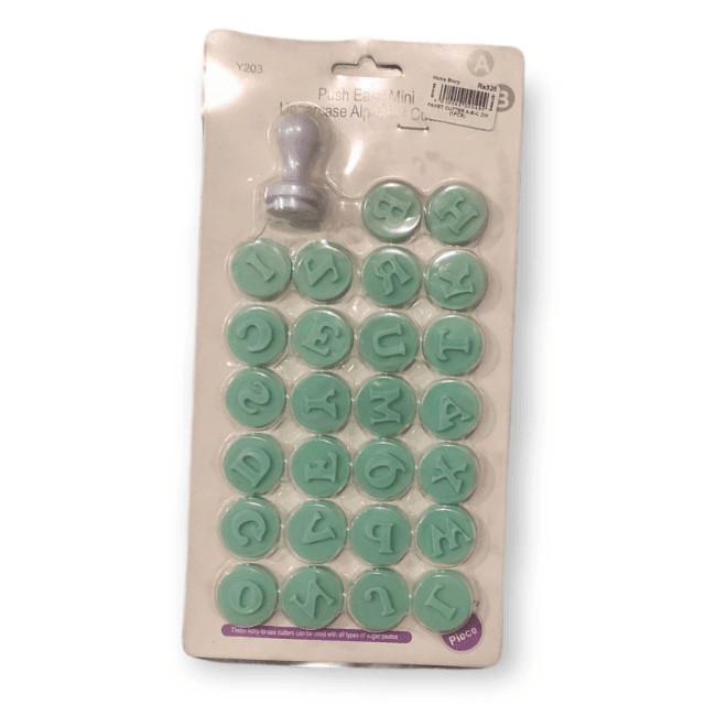 Push Easy Mini Uppercase Alphabet Cutters